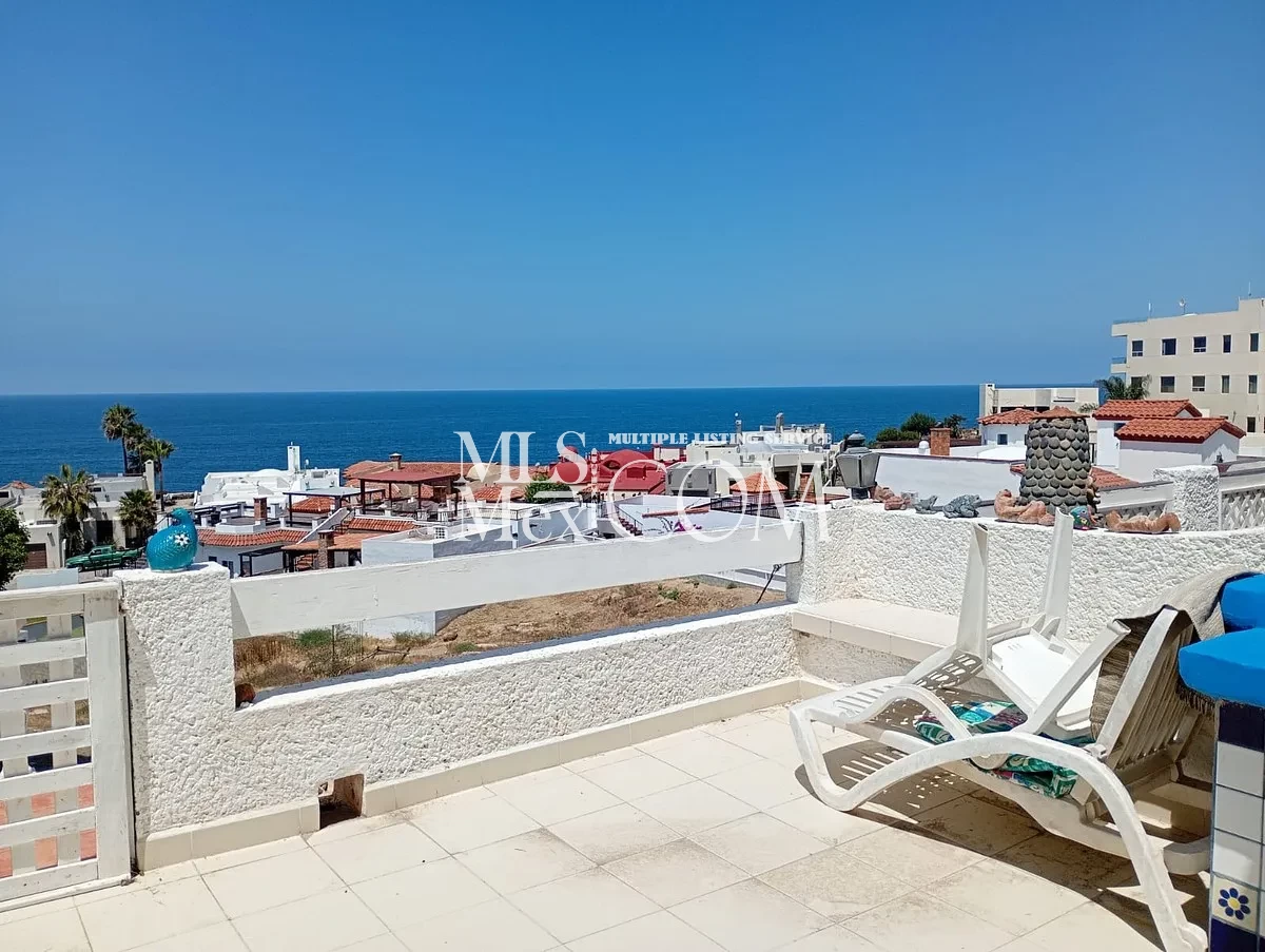 Ocean View Home for Rent in Plaza del Mar, Rosarito | 🛏️ 3 Bed | Gated Community | Near Ensenada & Valle de Guadalupe