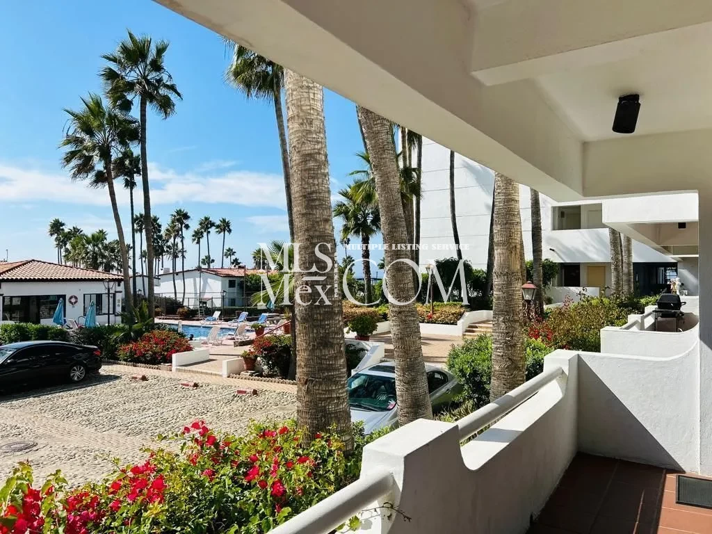 Beachfront 2BR Condo for Rent in La Paloma, Rosarito | Ground-Floor Unit in Secure Resort Community