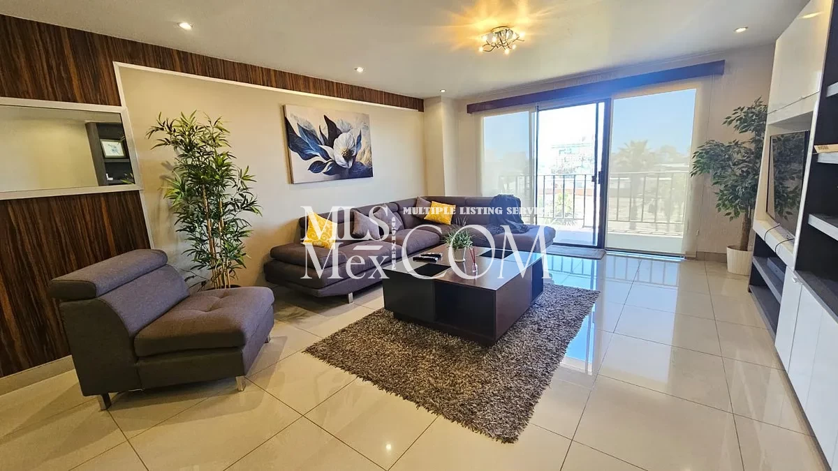 Furnished 2 Bedroom Ocean View Condo for Rent in Rosarito Centro | Gated Community | Beach Access | Pool | $1,350 USD