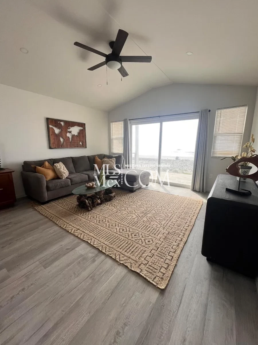 🌊 Oceanfront Furnished Villa for Rent in Downtown Rosarito | Private Beach Access | Gated Community | $1,500 USD